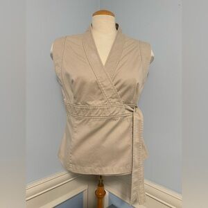 Cue - vintage 90’s denim wrap vest